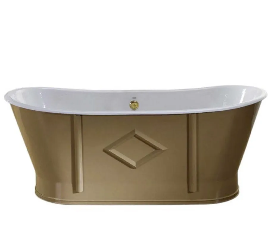 Badex AB Gjutjärnsbadkar|Djupa Badkar|Badkar - Chateau beige gjutjärn 170 cm