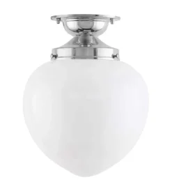 Karlskrona Lampfabrik Badrumslampor - Tak|Badrumslampor - Tak|Badrumslampa - Taklampa Lundkvist 100 nickel, droppe