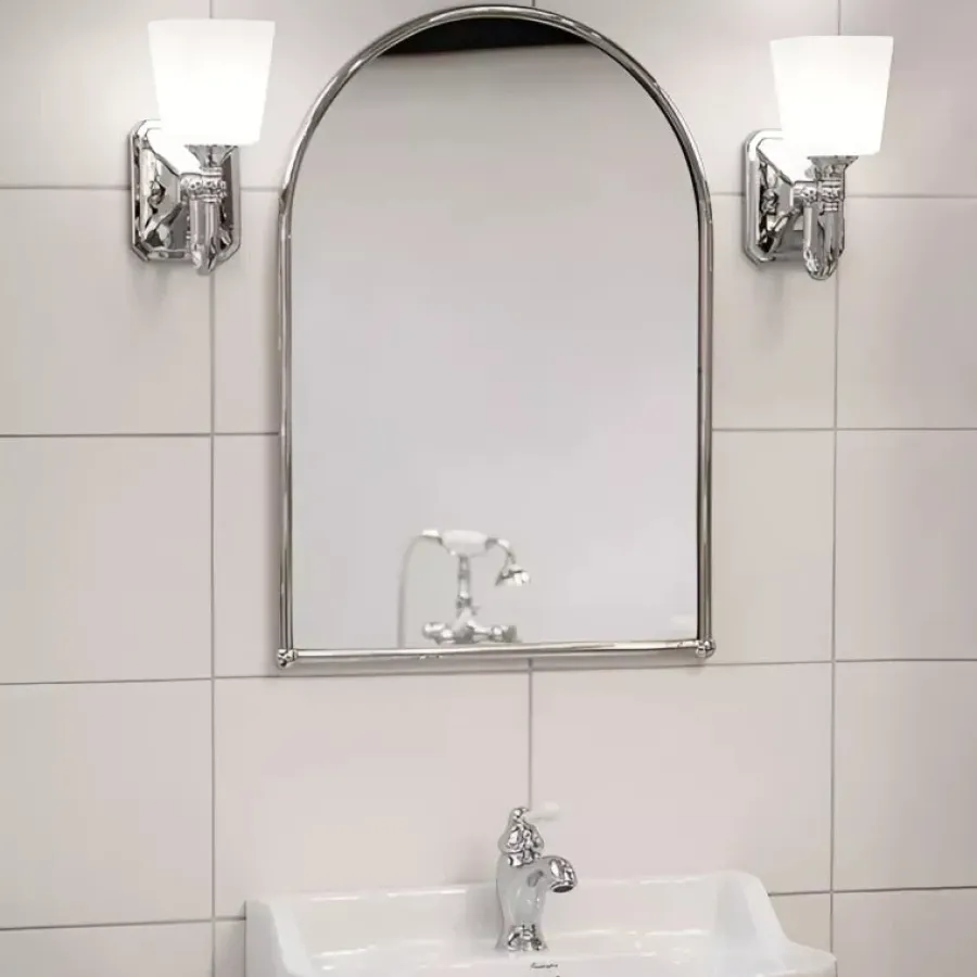 Badex AB Badrumslampor - Vägg|Vägglampor I Krom|Badrumslampa - Vägglampa Addislade krom/vitfrost