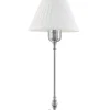 Karlskrona Lampfabrik Bordslampor|Bordslampa - Ankarcrona 50 cm nickel, vit skärm