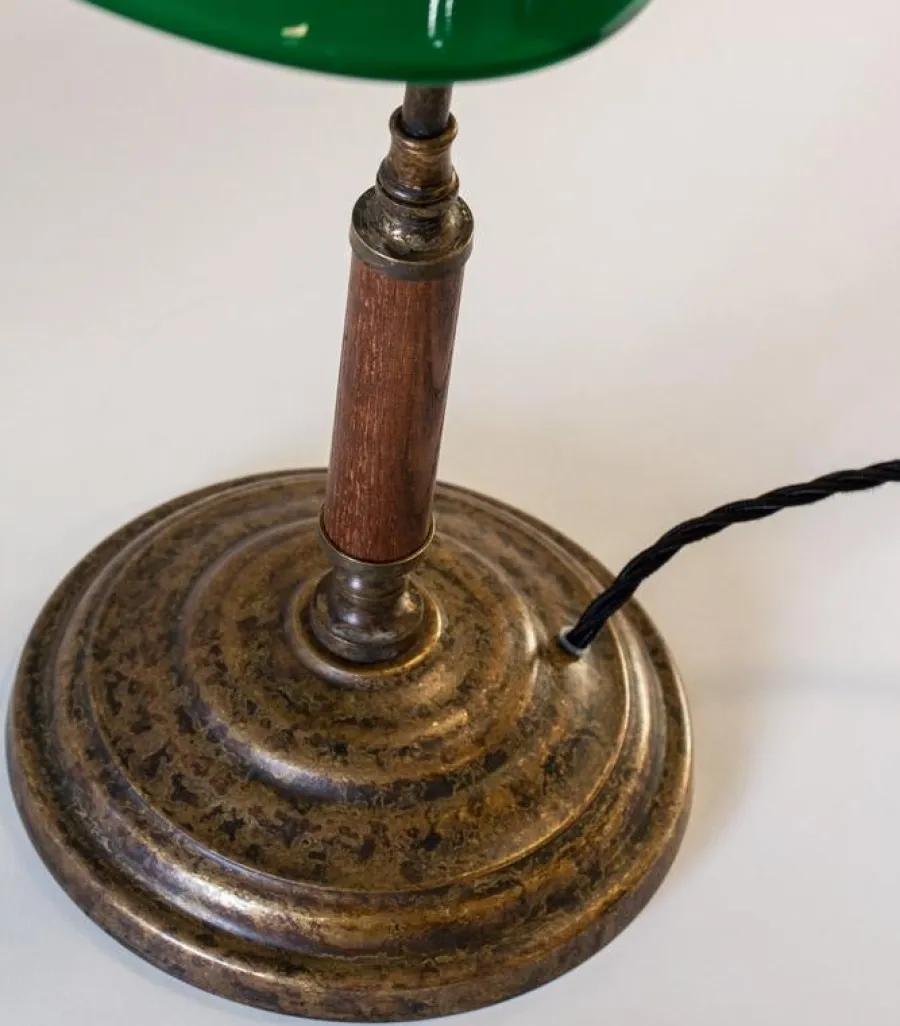 STILARS di GOBBI ANGELO S.n.c. Bordslampor|Bordslampa 1903 - Antik med grön skärm