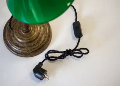 STILARS di GOBBI ANGELO S.n.c. Bordslampor|Bordslampa 1903 - Antik med grön skärm