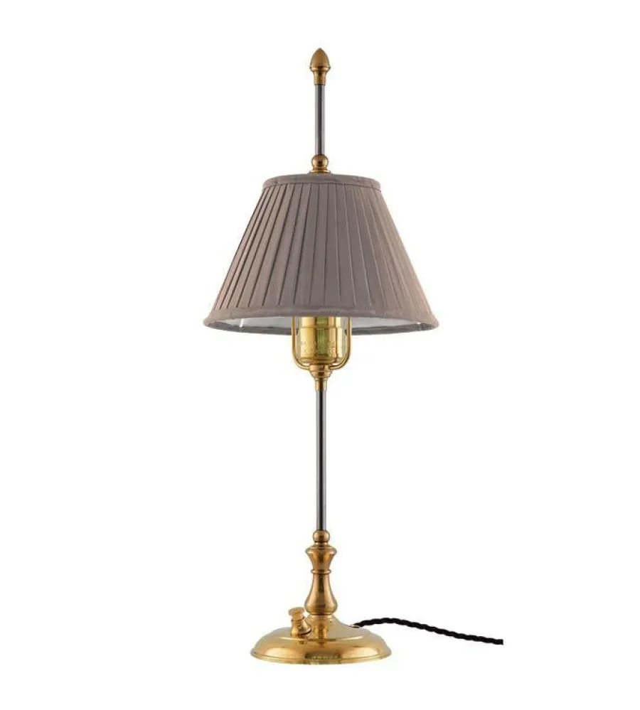 Karlskrona Lampfabrik Bordslampor|Bordslampor I Mässing|Bordslampa - Kellgren mässing, beige skärm