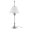 Karlskrona Lampfabrik Bordslampor|Bordslampa - Kellgren nickel, vit skärm