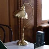 Karlskrona Lampfabrik Bordslampor|Bordslampor I Mässing|Bordslampa - Lagerlöf mässingskärm