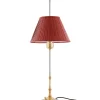 Karlskrona Lampfabrik Bordslampor I Mässing|Bordslampor|Bordslampa - Stiernstedt mässing, röd skärm