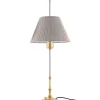 Karlskrona Lampfabrik Bordslampor|Bordslampor I Mässing|Bordslampa - Stiernstedt mässing, beige skärm