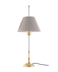 Karlskrona Lampfabrik Bordslampor|Bordslampor I Mässing|Bordslampa - Stiernstedt mässing, beige skärm