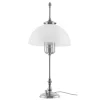 Karlskrona Lampfabrik Bordslampor|Bordslampa - Swedenborg nickel, vit skärm