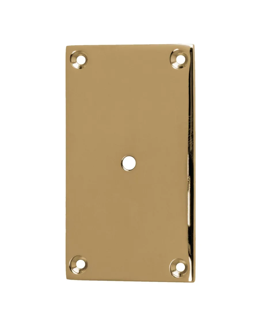 NEXA TECHNOLOGIES Krokar|Krokar|Bottenplatta mässing - För knopp/krok 40 x 70 mm