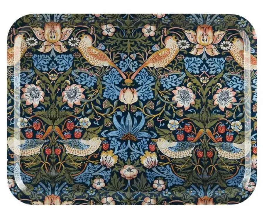 Åry AB William Morris Brickor|William Morris Brickor|Bricka 43 x 33 cm - William Morris, Strawberry Thief