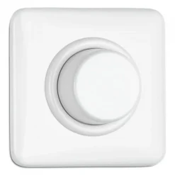 Thomas Hoof Produktgesellschaft Infällda Strömbrytare|Strömbrytare Med Dimmer|Dimmer kvadrat vit duroplast - THPG infällt