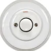 Fontini S.A. Strömbrytare Med Dimmer|Vridströmbrytare|Dimmer LED 4-100W universal vitt porslin - Fontini infällt