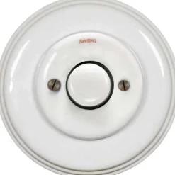 Fontini S.A. Strömbrytare Med Dimmer|Vridströmbrytare|Dimmer LED 4-100W universal vitt porslin - Fontini infällt