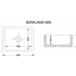 Badex AB Diskhoar I Porslin|Diskho - Shaws Bowland 600 utan blandarhål