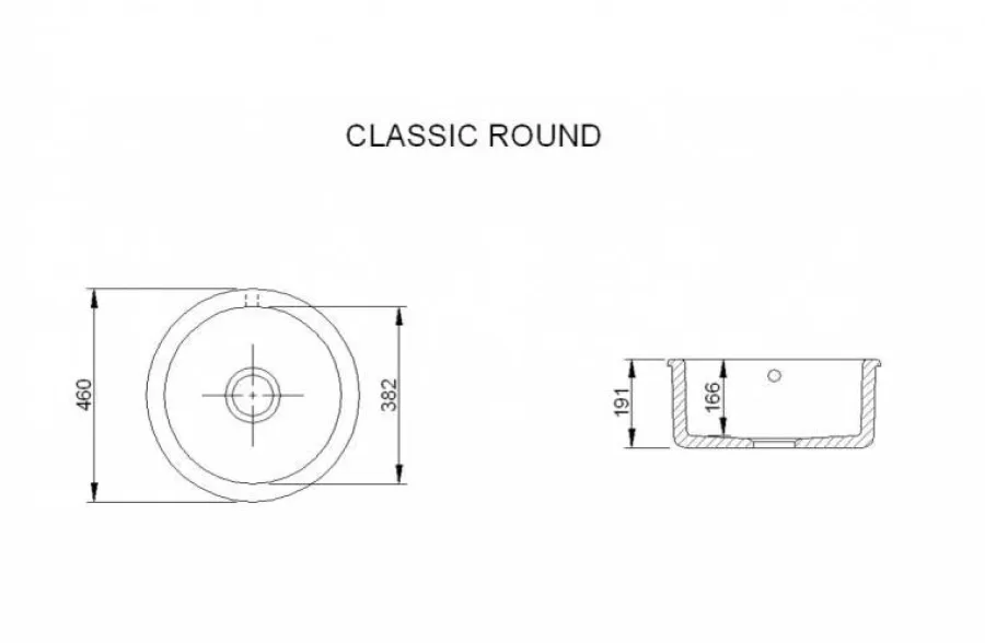 Badex AB Diskhoar I Porslin|Diskho - Shaws Classic Round 46 cm
