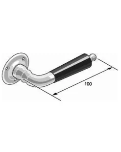 sekelskifte Dörrhandtag Med Rosett|Dörrhandtag - Låsbolaget 439 nickel