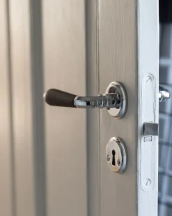 sekelskifte Dörrhandtag Med Rosett|Dörrhandtag - Låsbolaget 439 nickel