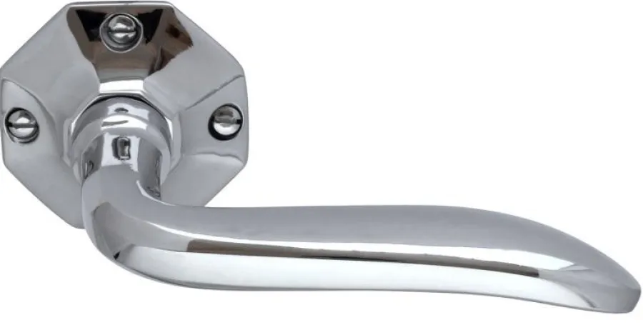 Sibes Metall AB Dörrhandtag Med Rosett|Dörrhandtag - Låsbolaget 659 nickel