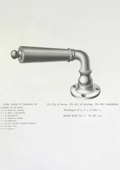 NEXA TECHNOLOGIES / NANDAN INTERNATIONAL Dörrhandtag Med Rosett|Dörrhandtag - Næsman 195 nickel