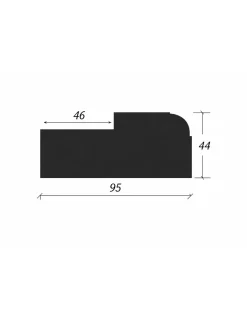 Valbo Trä AB Dörrkarmar|Dörrkarm Sekelskifte - Allmoge rundad 44x95 mm (hel längd 5,1 m)