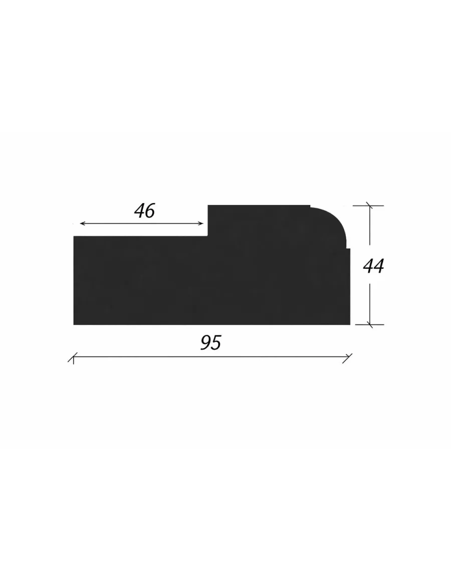 Valbo Trä AB Dörrkarmar|Dörrkarm Sekelskifte - Allmoge rundad 44x95 mm (hel längd 5,1 m)