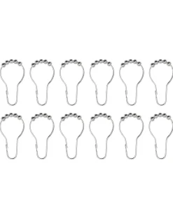 NEXA TECHNOLOGIES Tillbehör Krom - Badrum|Duschdraperiringar - Krom 12-pack