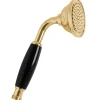 Gaboli Fratelli Rubinetteria Duschmunstycken|Duschar|Duschhandtag - Handdusch Kensington svart/guld stor