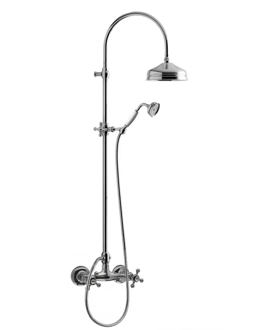 Gaboli Fratelli Rubinetteria Duschar|Duschset|Duschset - Kensington retro gammaldags blandare, krom