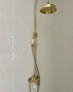 Gaboli Fratelli Rubinetteria Duschar|Duschset|Duschset - Kensington retro med termostatblandare, mässing