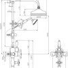 Badex AB Duschar|Duschset|Duschset - Victorian, karpip, taksil & termostat