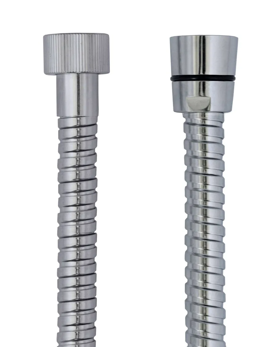 Gaboli Fratelli Rubinetteria Duschmunstycken|Duschar|Duschslang krom 150 cm - Dubbellindad metall