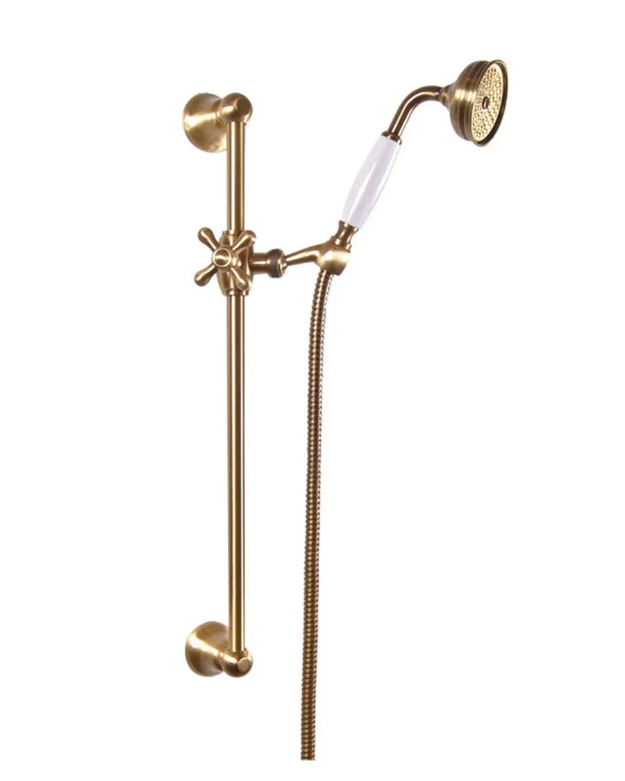 Badex AB Duschar|Duschstång - Classic 60 cm med handdusch och slang brons