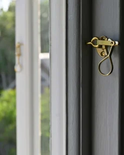 Sibes Metall AB Gammaldags Lås|Fönsterlås|Fönsterlås - Hasp mässing