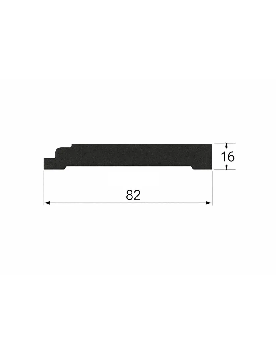 Valbo Trä AB Golvsocklar|Foder/Golvsockel - Bromma 82 mm