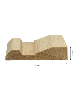 Valbo Trä AB Skurklossar/Fodersocklar|Fodersockel - Sekelskifte 125 mm
