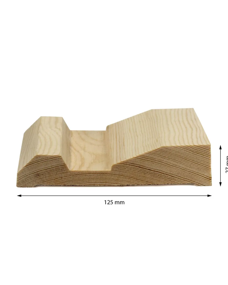 Valbo Trä AB Skurklossar/Fodersocklar|Fodersockel - Sekelskifte 125 mm