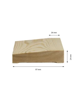 Valbo Trä AB Skurklossar/Fodersocklar|Fodersockel - Universal 24x97 mm