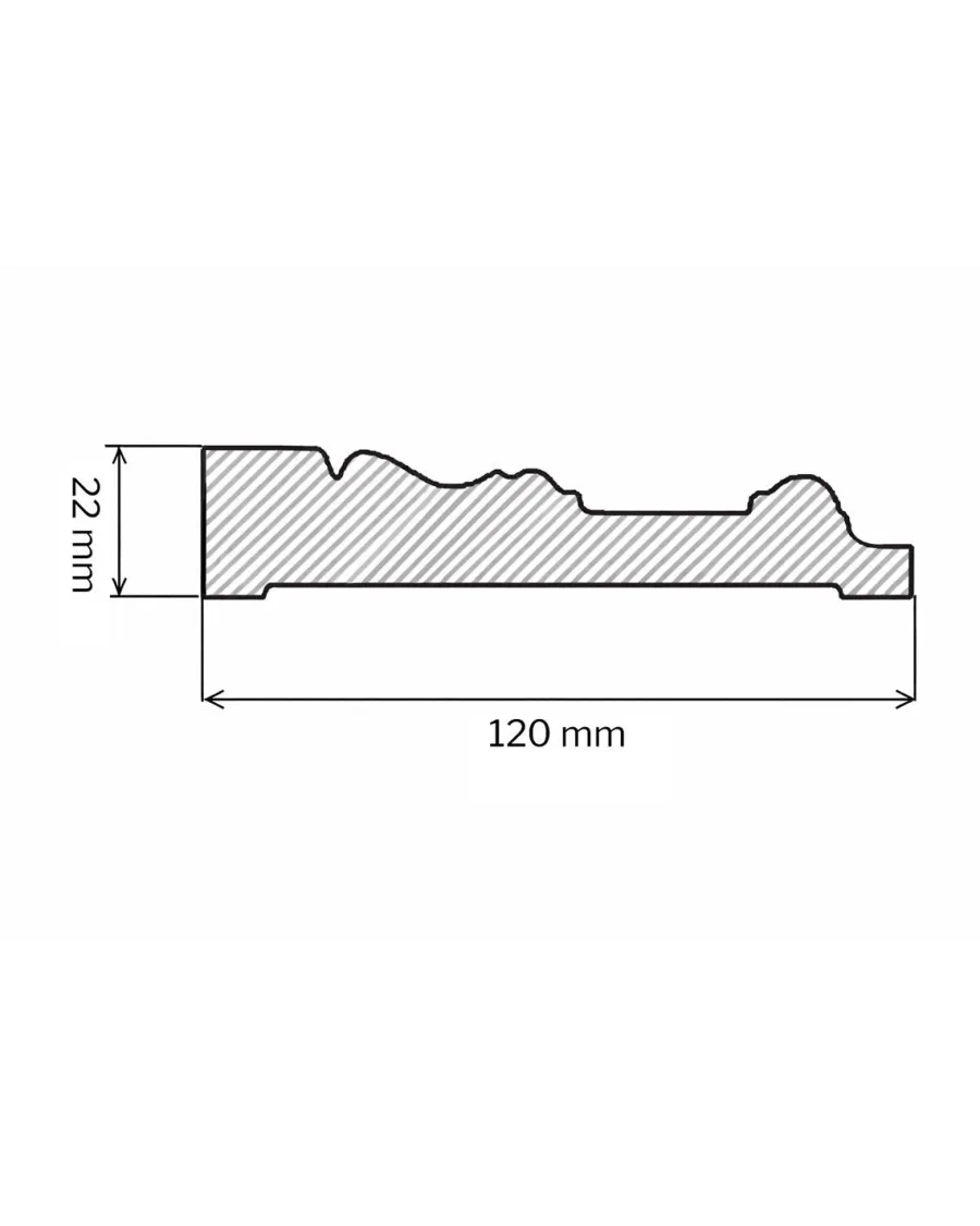 Valbo Trä AB Dörr- & Fönsterfoder|Foder - Stil 120 mm