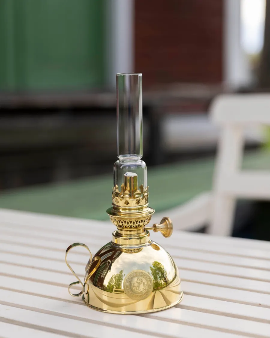 Karlskrona Lampfabrik Fotogenlampor - Bord|Juldekoration|Fotogenlampa - Nattlampa mässing