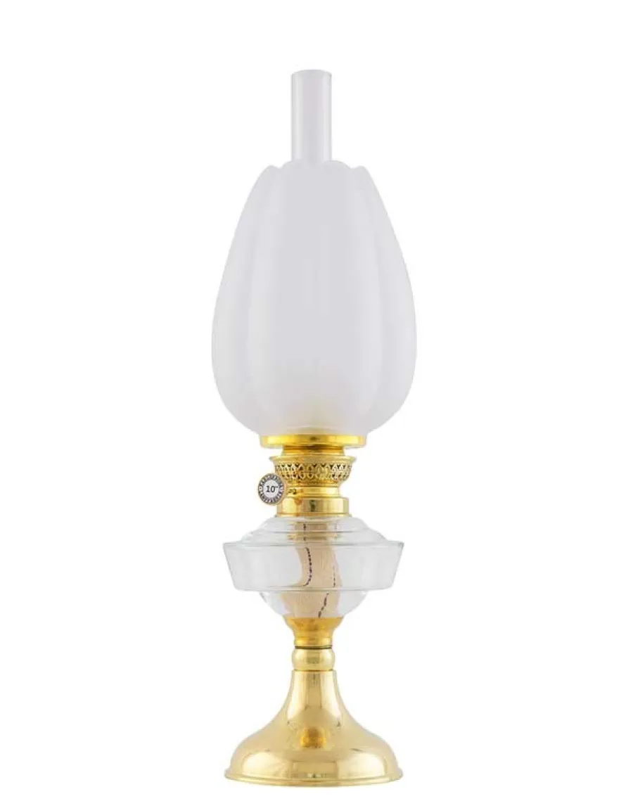 Karlskrona Lampfabrik Fotogenlampor - Bord|Juldekoration|Fotogenlampa - Trossölykta mässing