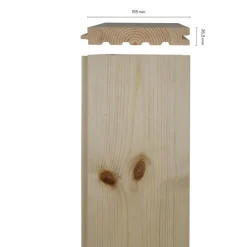 Stigma Hyvleri AB Furugolv|Trägolv Hall|Furugolv Vasastan - 26,5 x 155 mm - Massivt trägolv