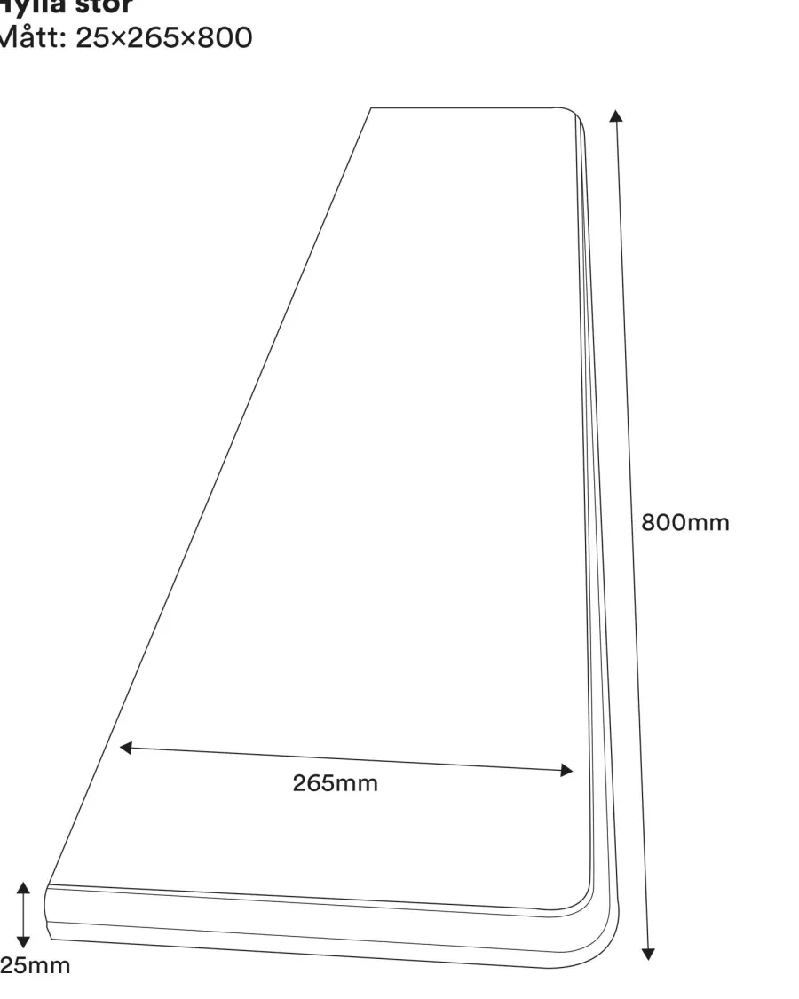 Nordingrå Trä AB Hyllplan|Konsoler|Gammaldags hylla 80 cm - Hyllplan Sekelskifte