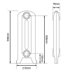 Arroll Limited Inredning I Gjutjärn|Radiatorer|Gjutjärnsradiator Cambridge höjd 55 cm - Fotsektion