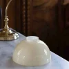 Karlskrona Lampfabrik Lampskärmar I Glas|Halvsfär d170 (f60/Benvit)