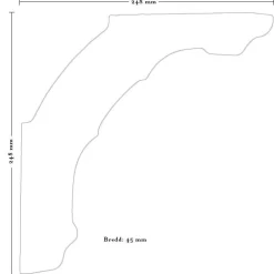 Nordingrå Trä AB Hatthyllor|Krokar|Hatthylla - D1 furu, 115 cm