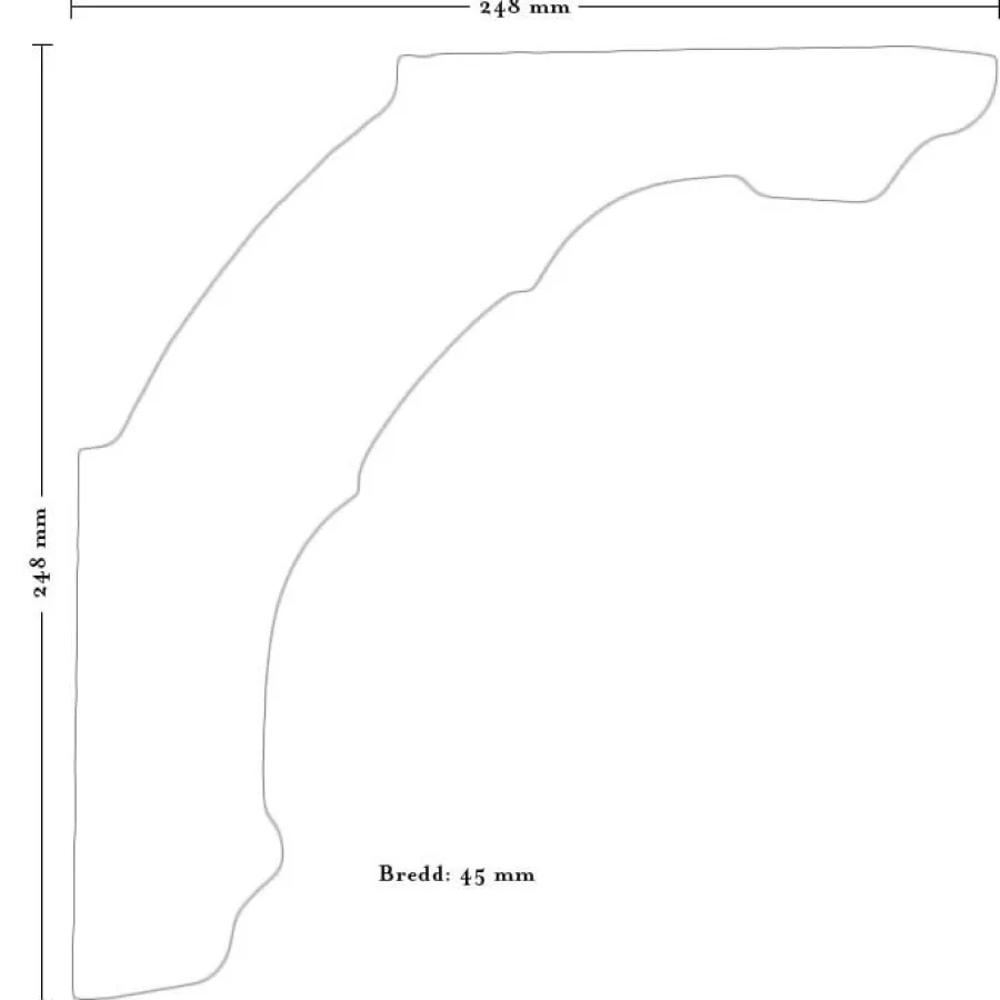 Nordingrå Trä AB Hatthyllor|Krokar|Hatthylla - D1 furu, 115 cm