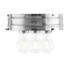 Karlskrona Lampfabrik Stora Taklampor|HeidenstamPlafond 200 (Nickel)