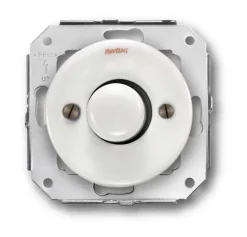 Fontini S.A. Insatser|Vit Porslin Infällt Fontini|Insats dimmer universal LED 4-100W vitt porslin - Fontini infällt