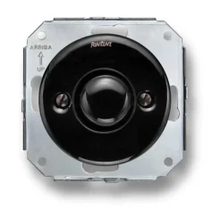 Fontini S.A. Insatser|Insats dimmer universal LED 4-100W svart porslin - Fontini infällt